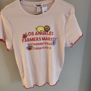 RSQ Pink Farmers Market Graphic Tee